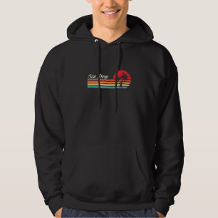 San Diego California Beach Surfing Summer Vacation Hoodie