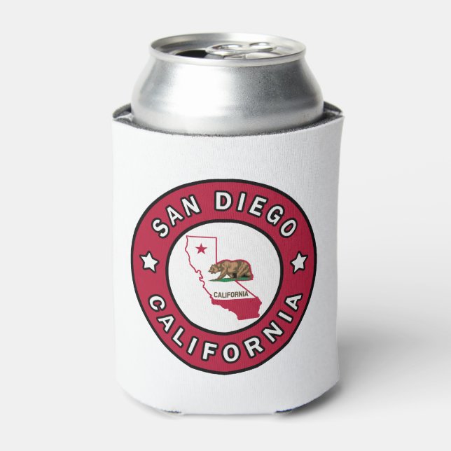 San Diego California Can Cooler (Can Front)