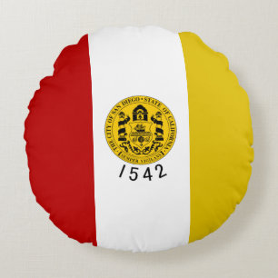 San Diego (California) City flag Round Cushion