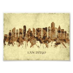 San Diego California Cityscape Photo Print