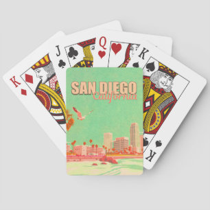 San Diego California Downtown Souvenirs 1950s Playing Cards