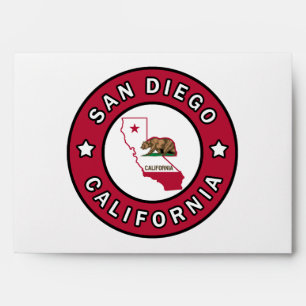 San Diego California Envelope
