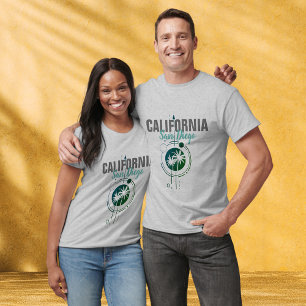 San Diego California Geometric Palms T-Shirt