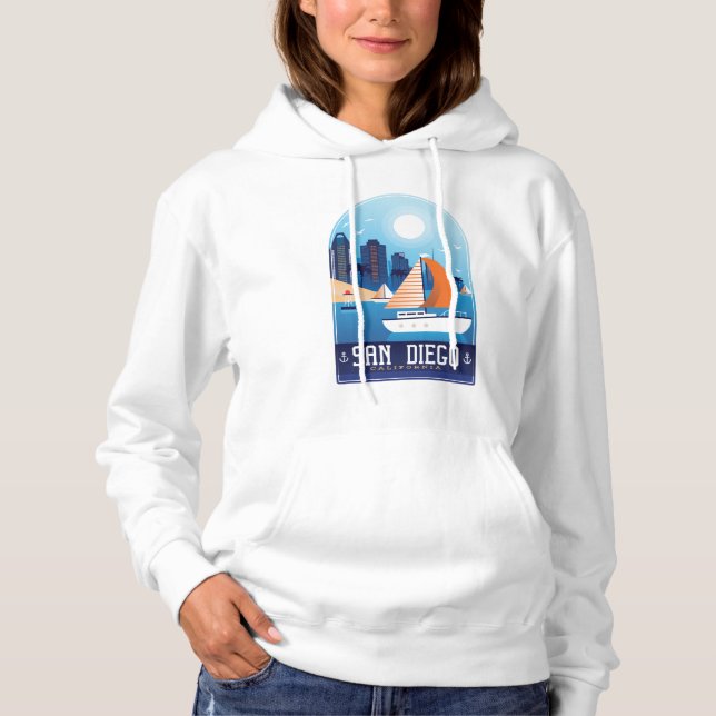 San Diego California Hoodie (Front)
