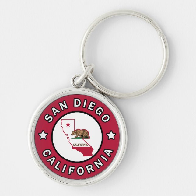 San Diego California Key Ring (Front)