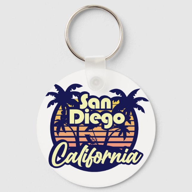 San Diego California Key Ring (Front)