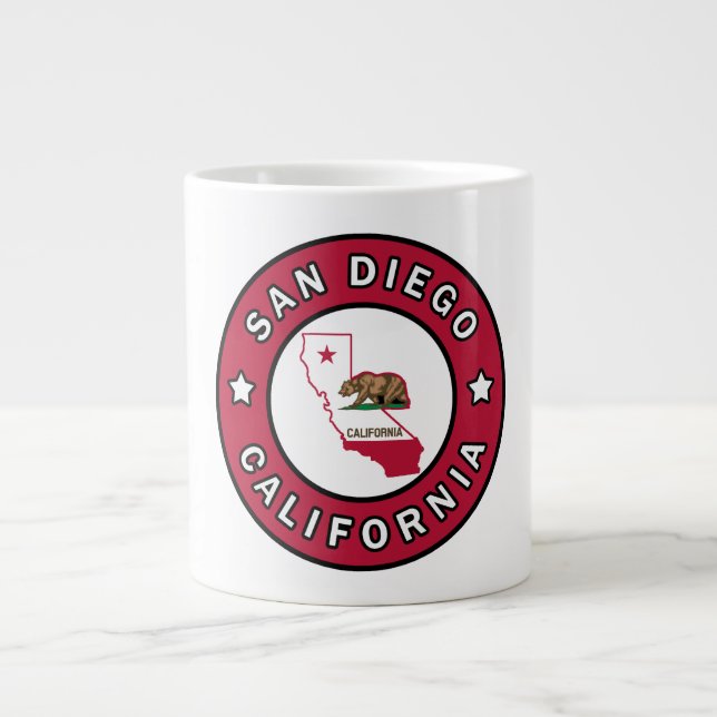 San Diego California Large Coffee Mug (Front)