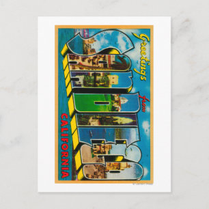 San Diego, California - Large Letter Scenes Postcard