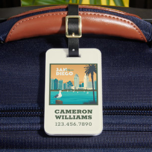 San Diego, California Luggage Tag
