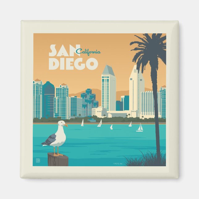 San Diego, California Magnet (Front)
