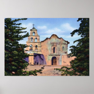 San Diego California Mission San Diego de Alcala Poster
