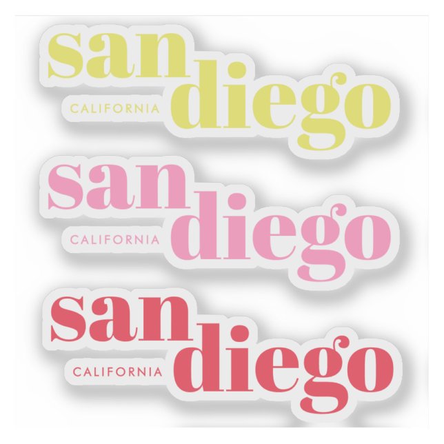 San Diego California modern typography  (Creator Uploaded)