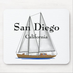 San Diego California Mouse Mat
