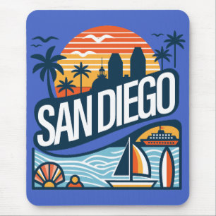 San Diego California Mouse Mat