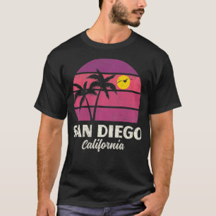 San Diego California Palms Vintage Love San Diego T-Shirt