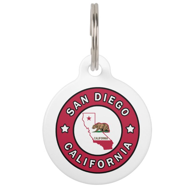 San Diego California Pet Tag (Front)