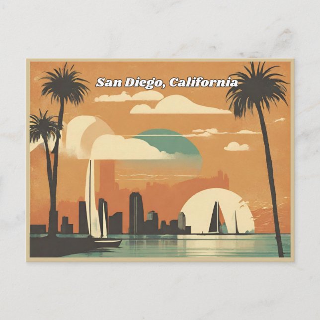 San Diego, California Postcard (Front)