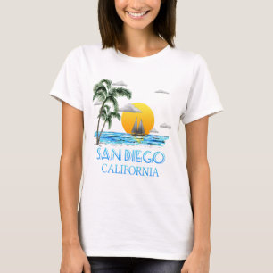 San Diego California Sailing T-Shirt