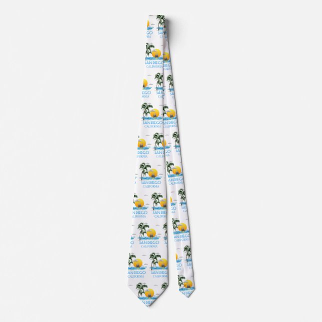 San Diego California Sailing Tie (Front)