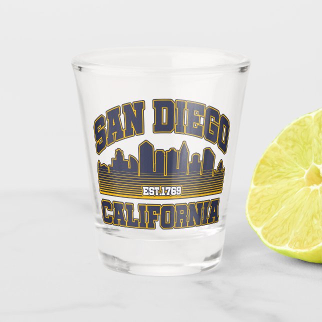 San Diego,California Shot Glass (Front)