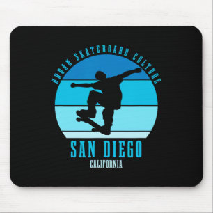 San Diego California Skateboarder Urn Skateboardin Mouse Mat