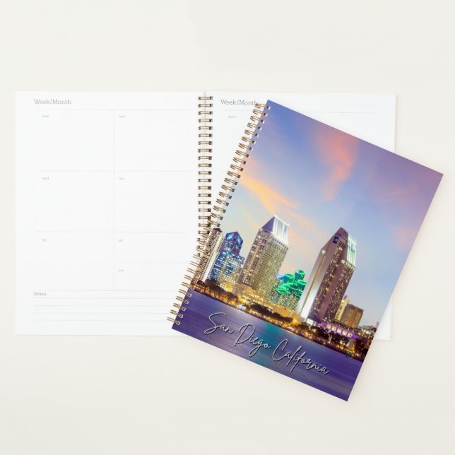 San Diego California Skyline Calendar Planner (Display)