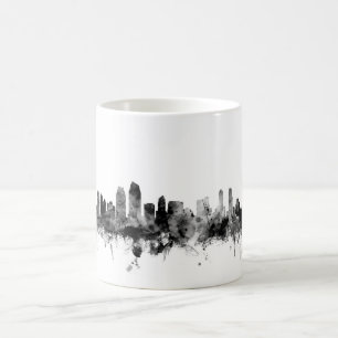 San Diego California Skyline Coffee Mug