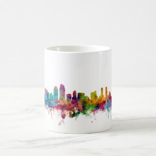 San Diego California Skyline Coffee Mug
