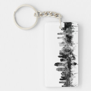 San Diego California Skyline Key Ring