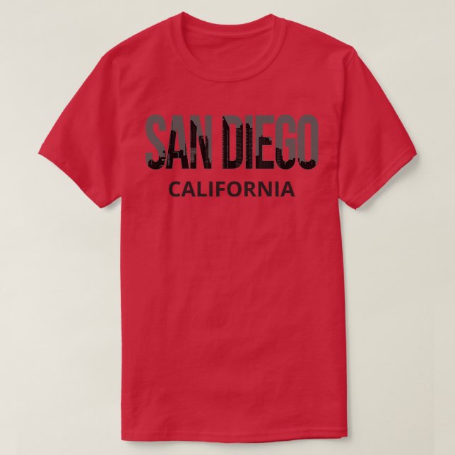 San Diego California Skyline Pride I T-Shirt (Design Front)