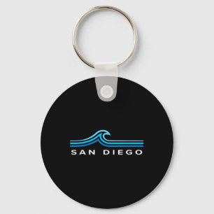 San Diego California Souvenir Waves Vintage Mens W Key Ring