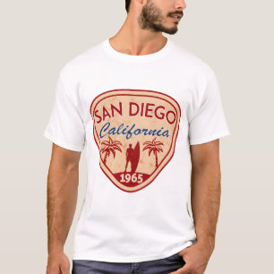 San Diego California Surfing Surf Surfer Surfboard T-Shirt