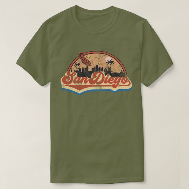 San Diego, California T-Shirt (Design Front)