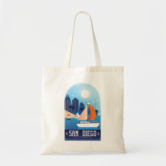San Diego California Tote Bag (Front)