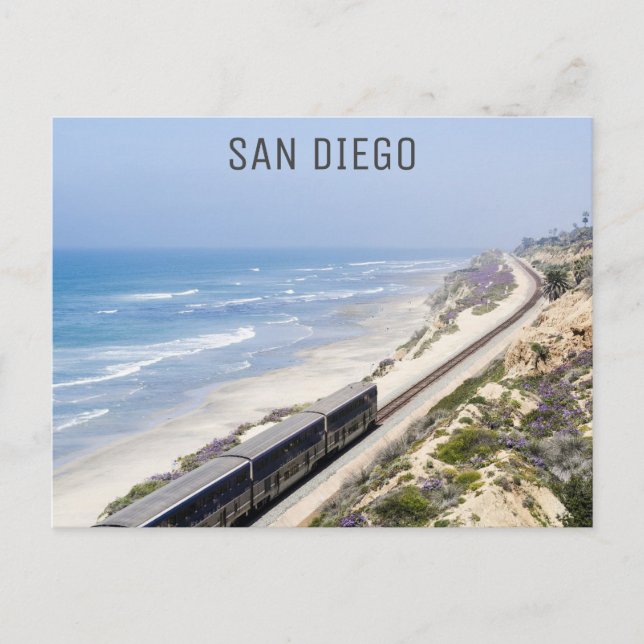 San Diego California Train Travel Photo  Postcard (Front)