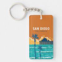 San Diego California Travel Art Vintage