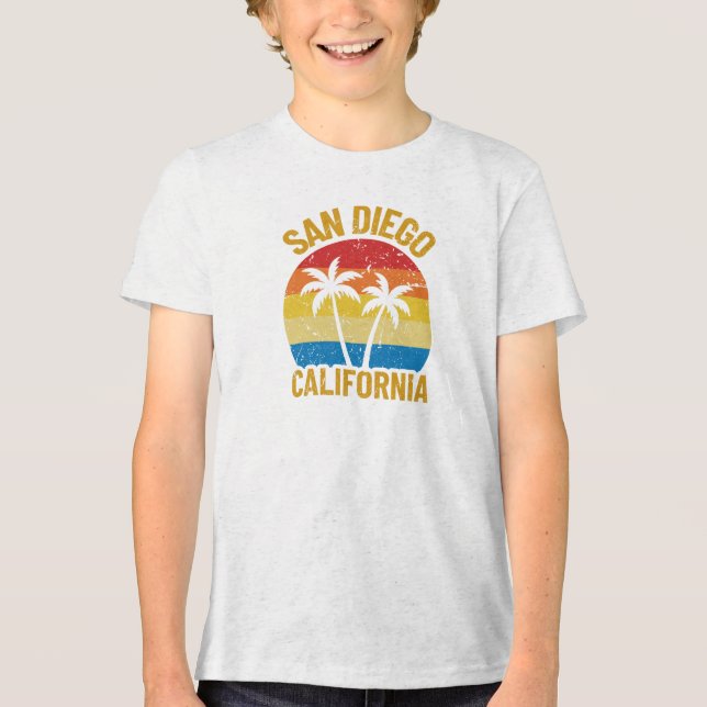 San Diego California Tri-Blend Shirt (Front)