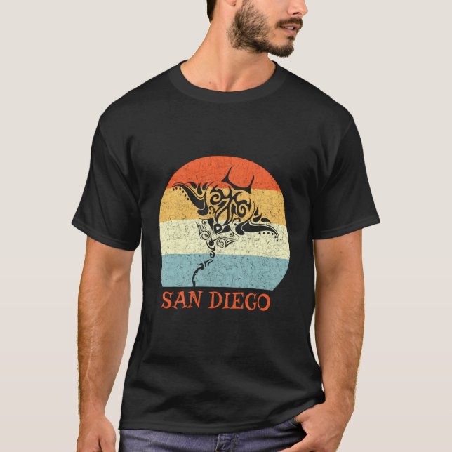San Diego California Tribal Ta Ray T-Shirt (Front)