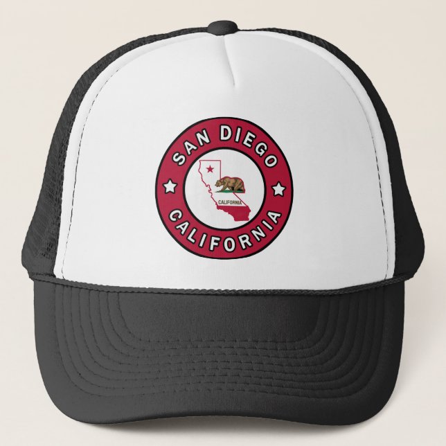 San Diego California Trucker Hat (Front)