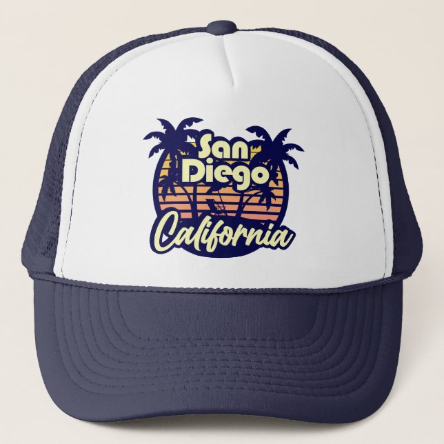 San Diego California Trucker Hat (Front)