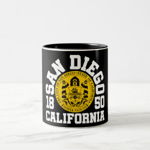 San Diego,California Two-Tone Coffee Mug