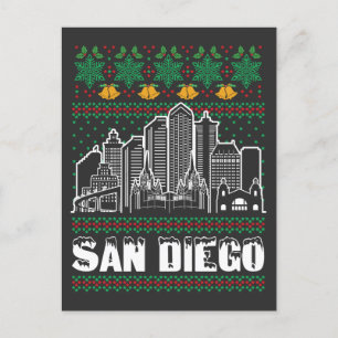 San Diego California Ugly Christmas Postcard