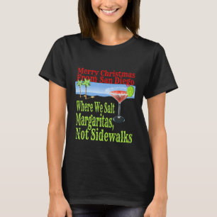 San Diego Christmas Vacation Drinking On Beach T-Shirt