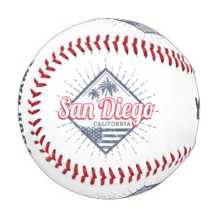 San Diego City California Retro Palm Trees Vintage Baseball
