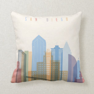 San Diego City Skyline Cushion