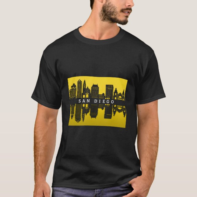 San Diego City Skyline Hometown T-Shirt (Front)