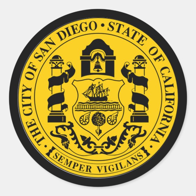 San Diego Classic Round Sticker (Front)