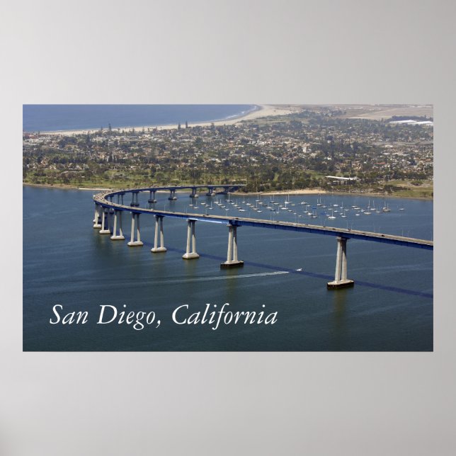 San Diego Coronado Bridge Poster (Front)