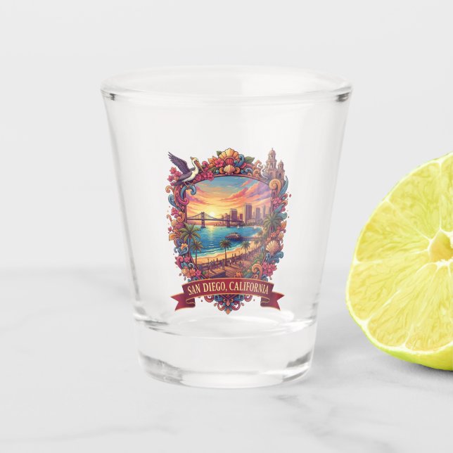 San Diego Coronado  Shot Glass (Front)