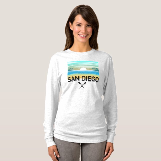 San Diego Design - Basic Long Sleeve T-Shirt (Front Full)